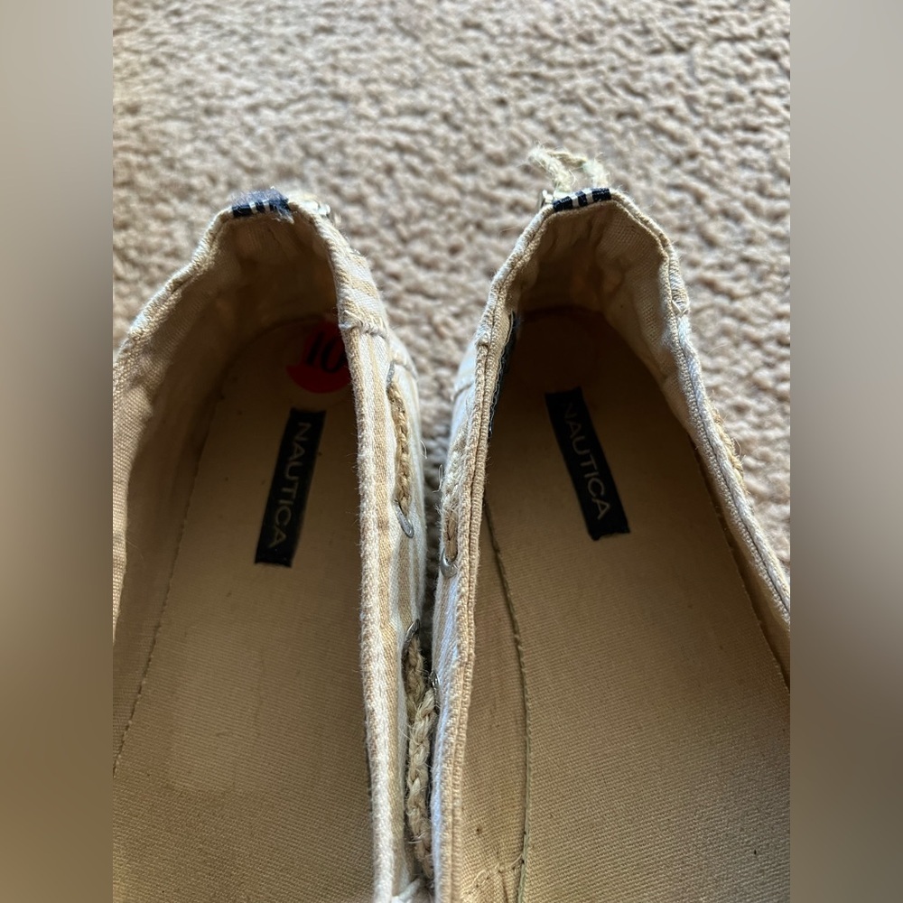 Nautica Rudder Slip On Espadrille Canvass Shoes size 10 - Picture 7 of 7